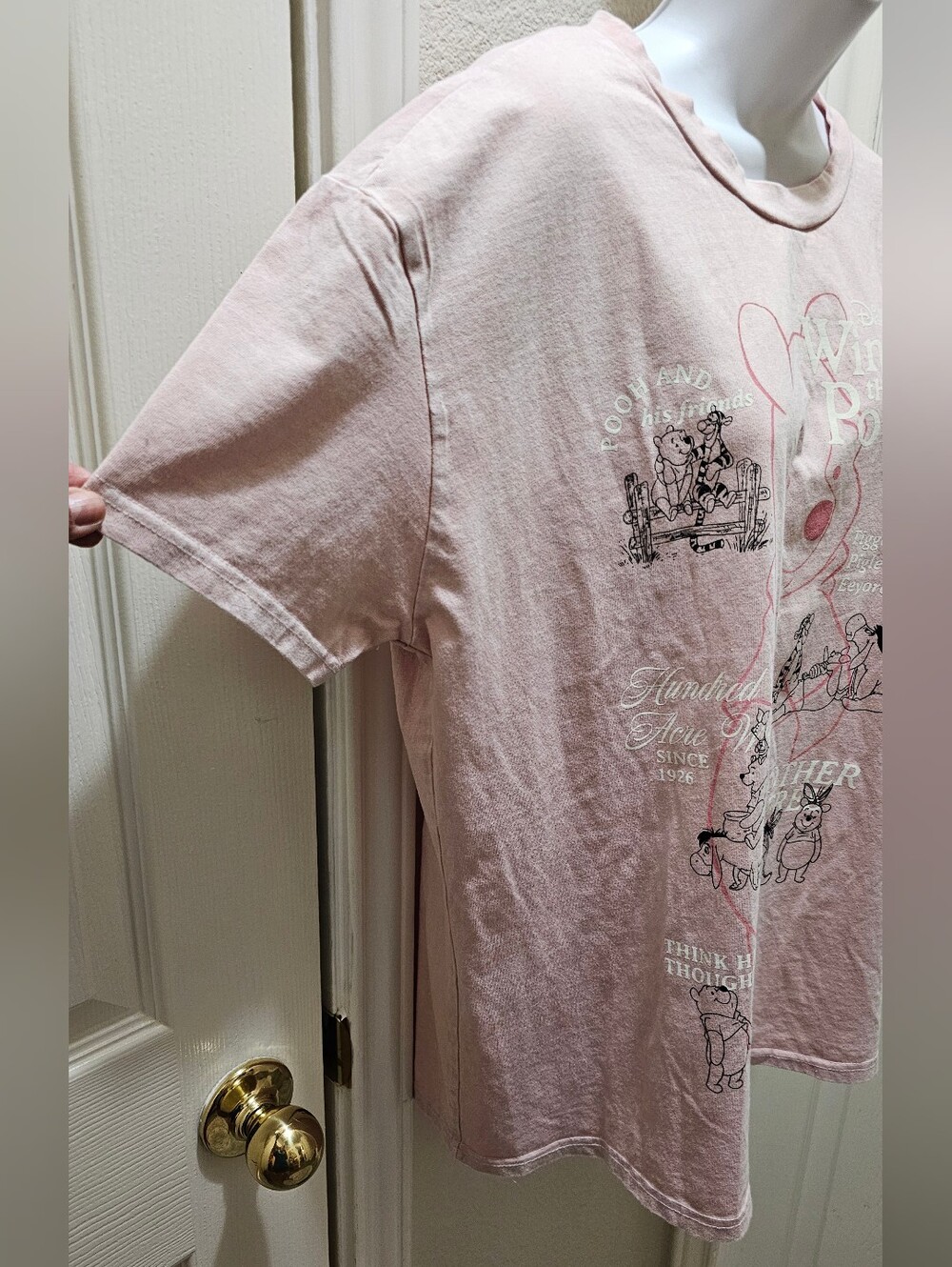 Disney Winnie The Pooh Graphic Tshirt Light Pink  Size XL NWT - Picture 5 of 14